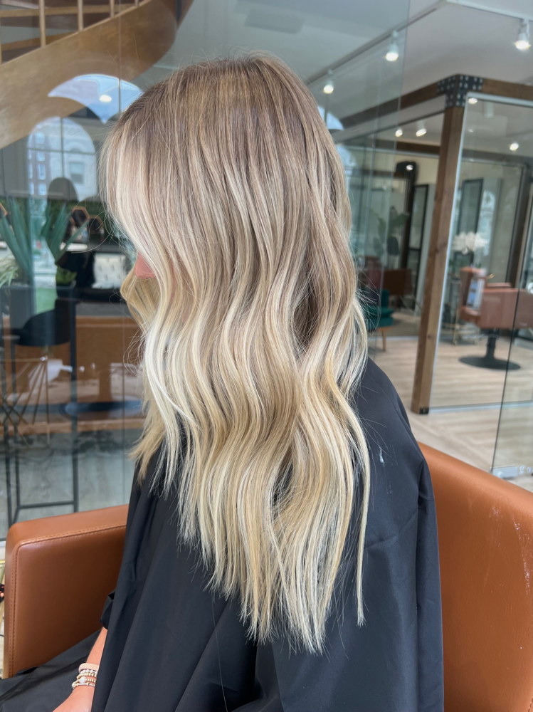 Partial Custom Blonding & Haircut