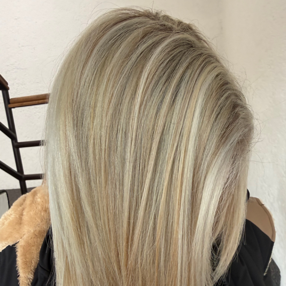Blonding Session at Tiffany’s Beauty & Co. in Brookfield, WI