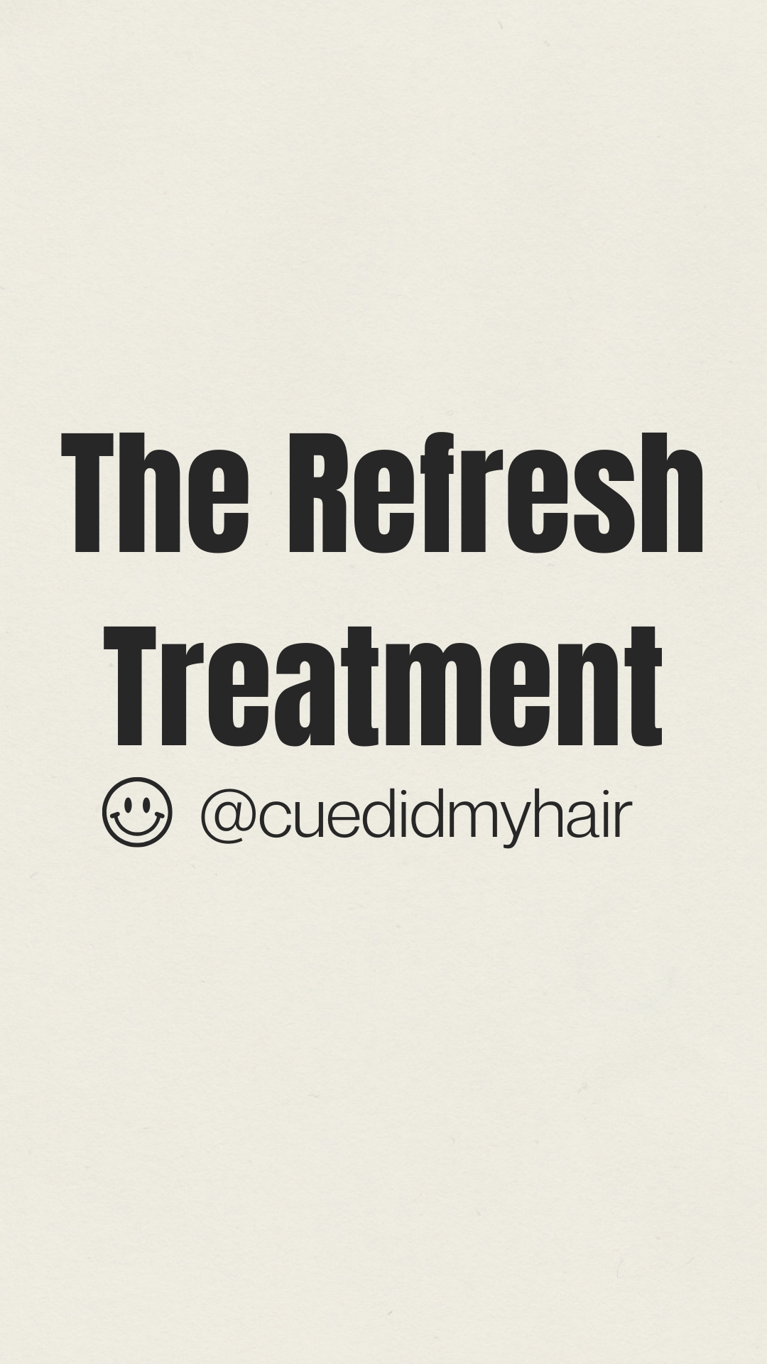 The Refresh Treatment at en•Cue Hair Studio in Long Beach, CA
