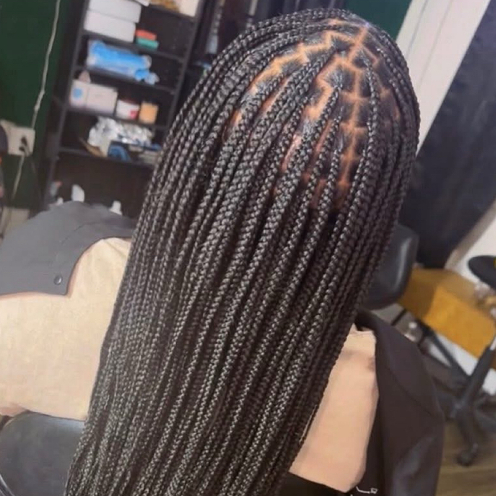 Small Knotless - Waist Length at BelleHair ‘Tiqué in Nashville, TN