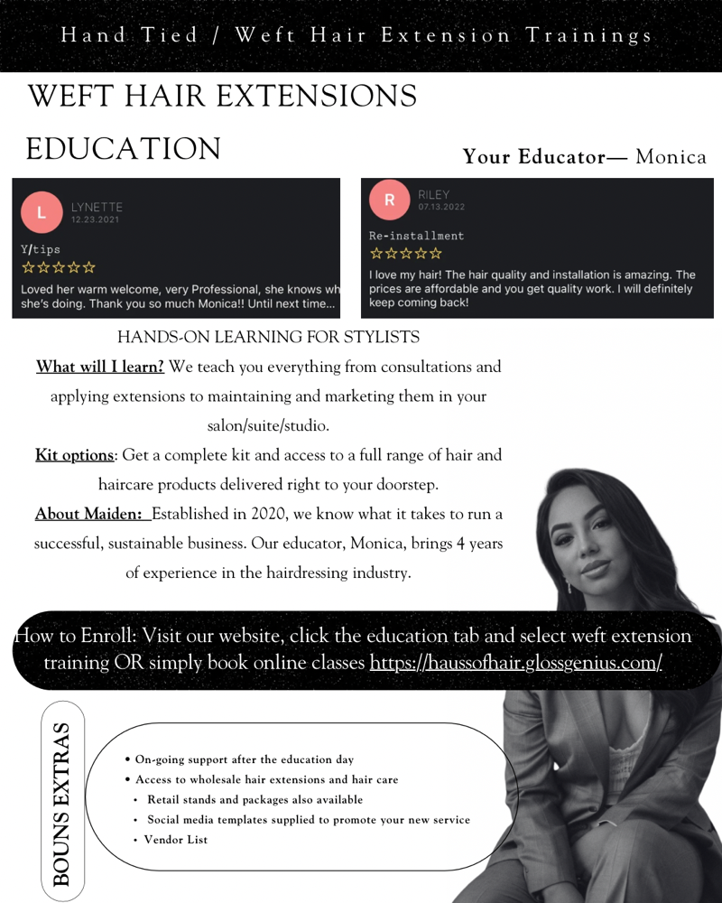 Hair Extension Education at ADORHAIR LLC in Upland, CA