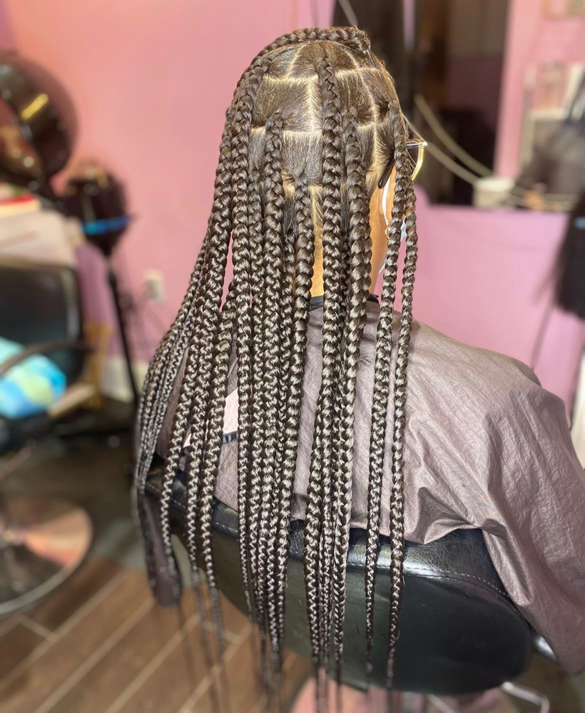 Large Knotless Braids