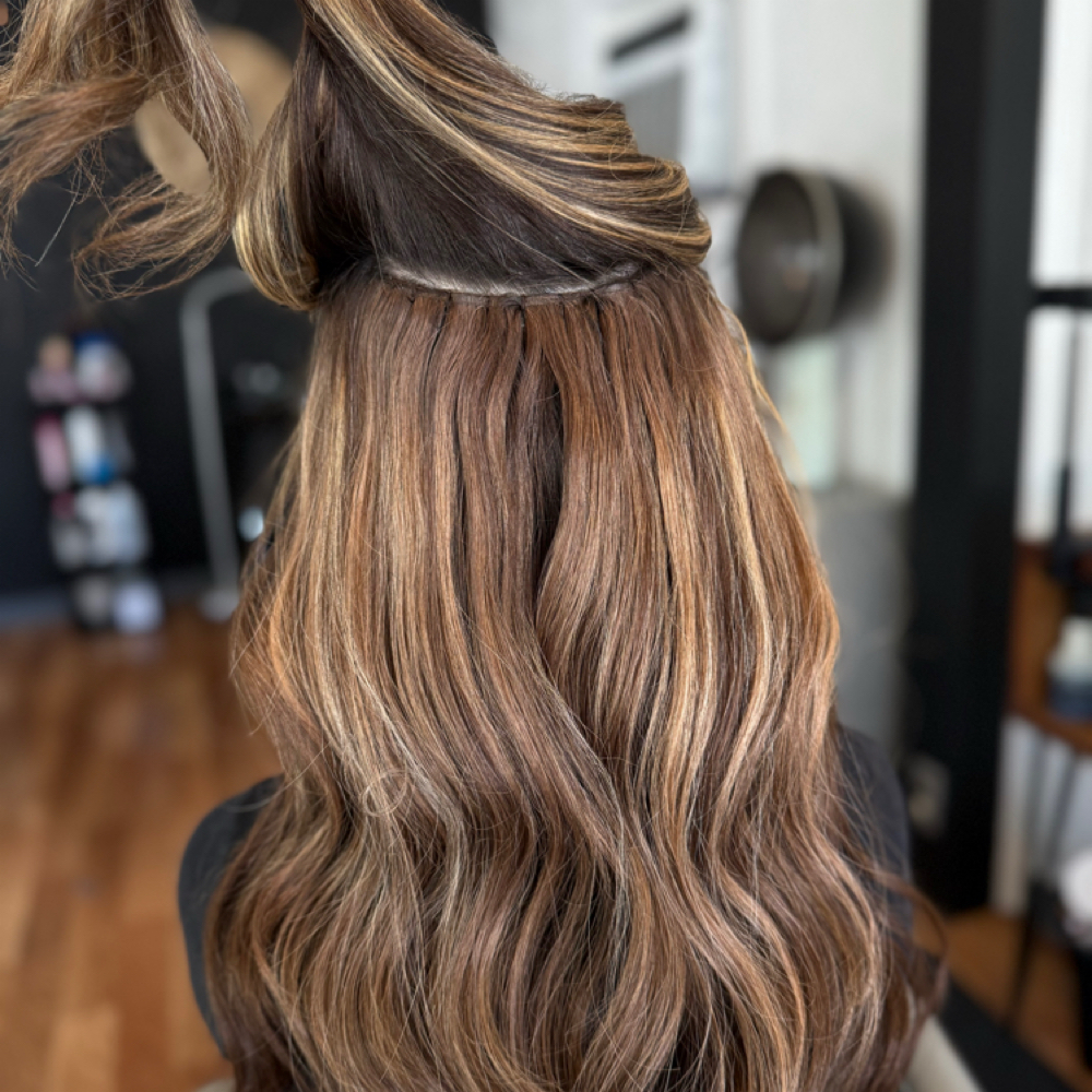 Hand-Tied Extension Mini-Move Up at Pretty Parlor By Lyric in Humble, TX