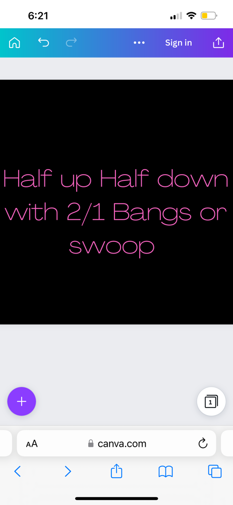 Half Up Half Down With Etc
