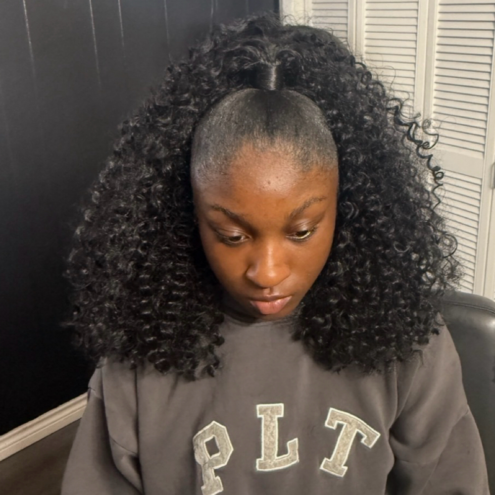 Half Up Half Down Quickweave at Ace Stylez in North Little Rock, AR