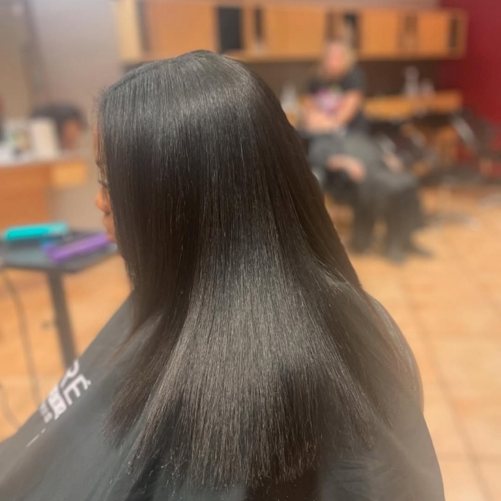 Silk Press at GGS braiding beauty salon in Framingham, MA