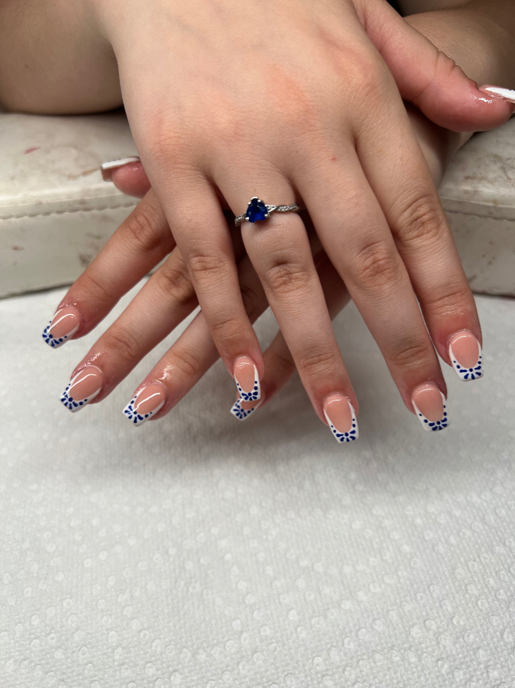 Short Acrylic Set at Nails.by.em in Mastic, NY