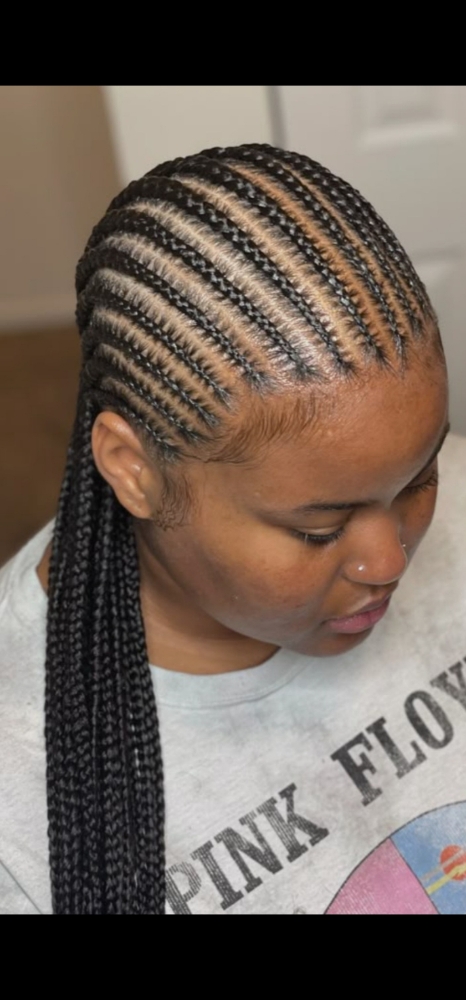 Straight Cornrows (Stitch Or Reg) at The Beauty Agenda in Rockingham, NC