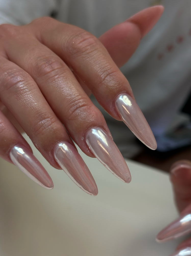 Chrome powder at Nails By Yoko. in Atlanta, GA