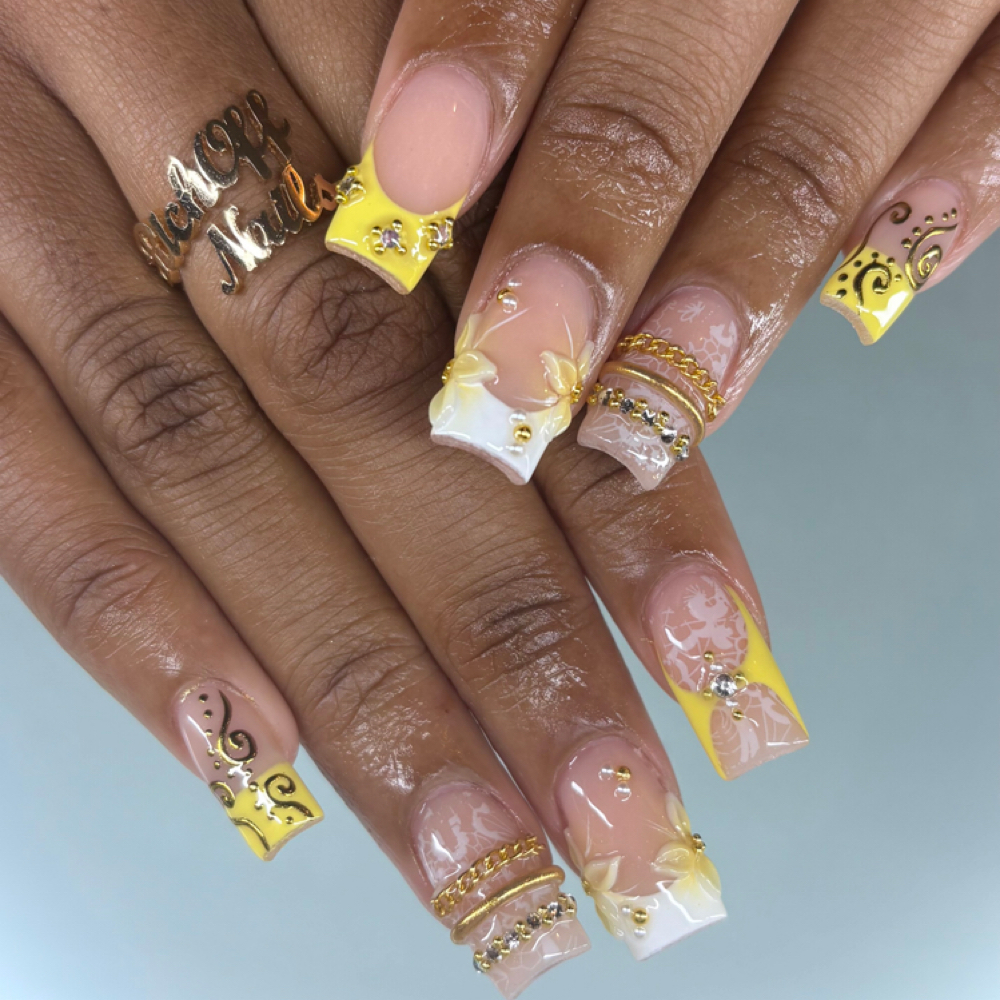 Acrylic Fill In at Nail District in Bluepoint, NY
