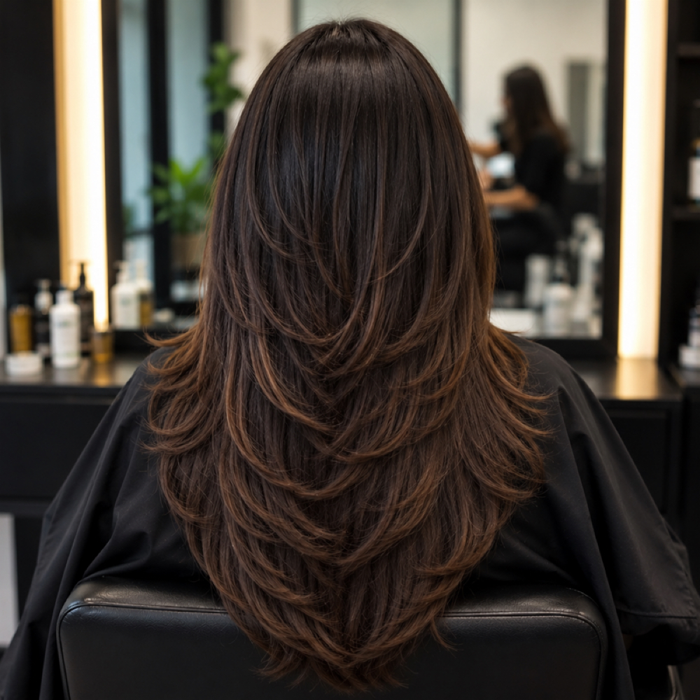 Women’s Haircut ( Layers ) at LindaBella Beauty Studio by Aleisha LLC in New Jersey, NJ