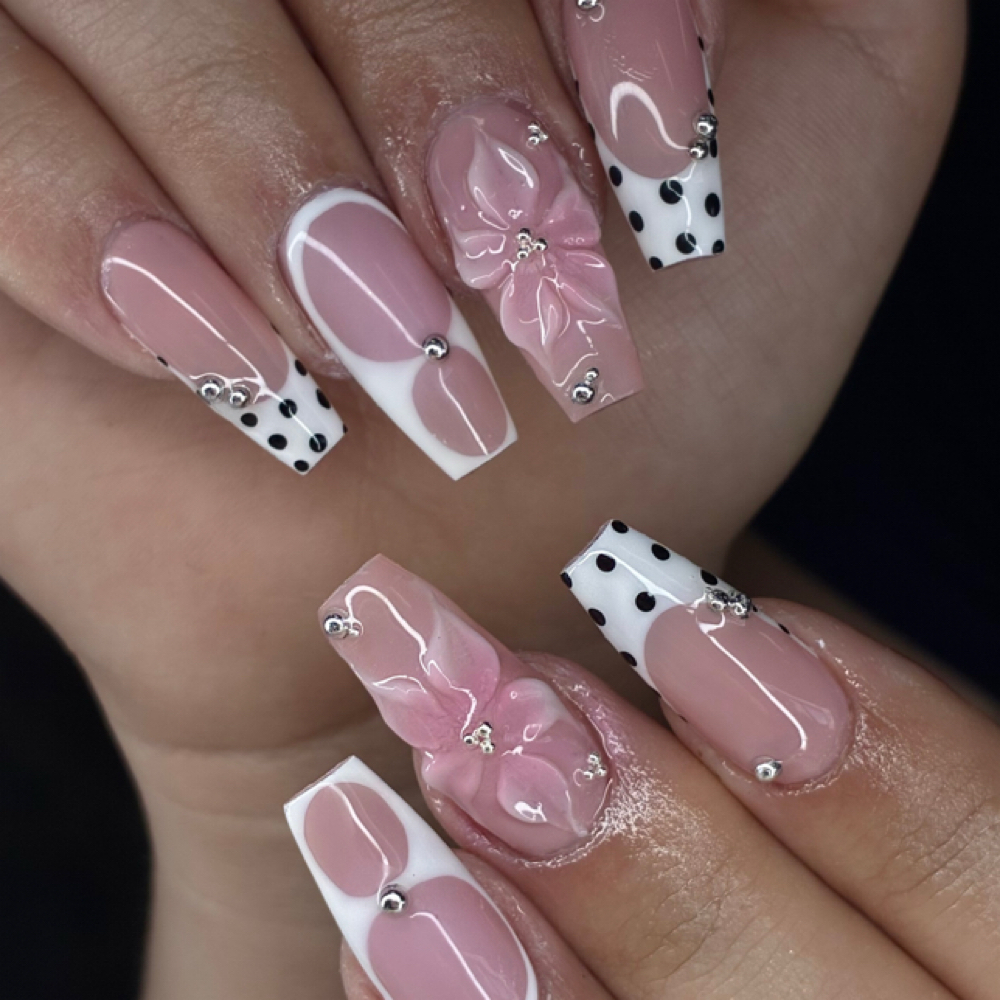 Gel X Full Set TBD nail length at Blossomed Beauty Lounge in Hesperia, CA