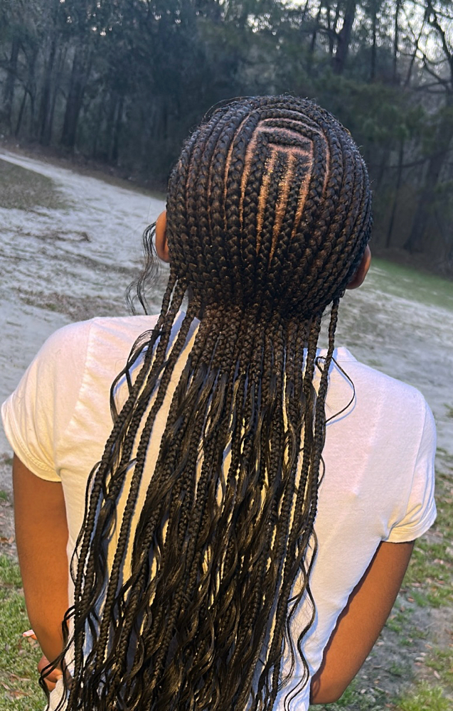 Small Straight Backs/ Curls Added