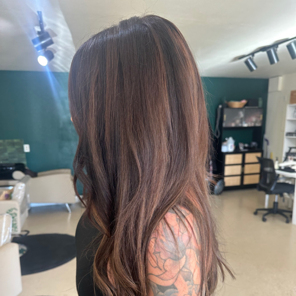 Color Root touch up at All About Me Beauty Bar in Labelle, FL