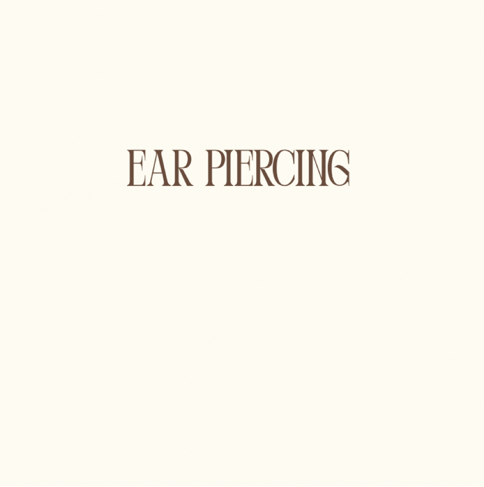 Ear piercing at The Sister Suite in West Point, MS