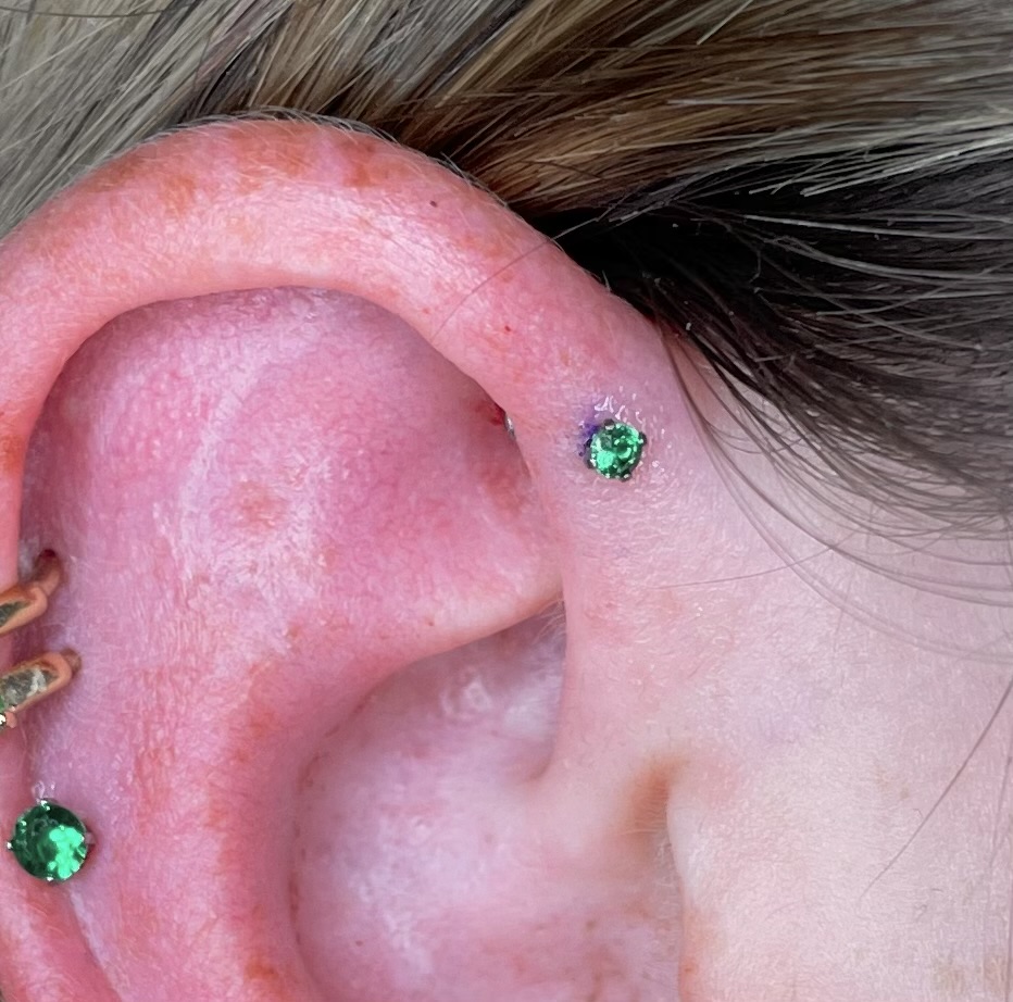 Forward Helix Piercing