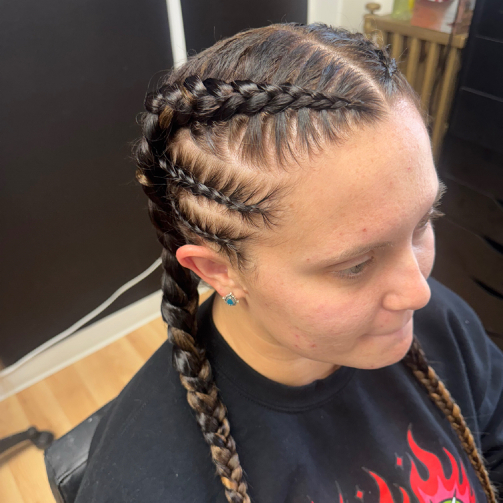 braiding at DyeHardHairbyCourtney in lacrosse, WI