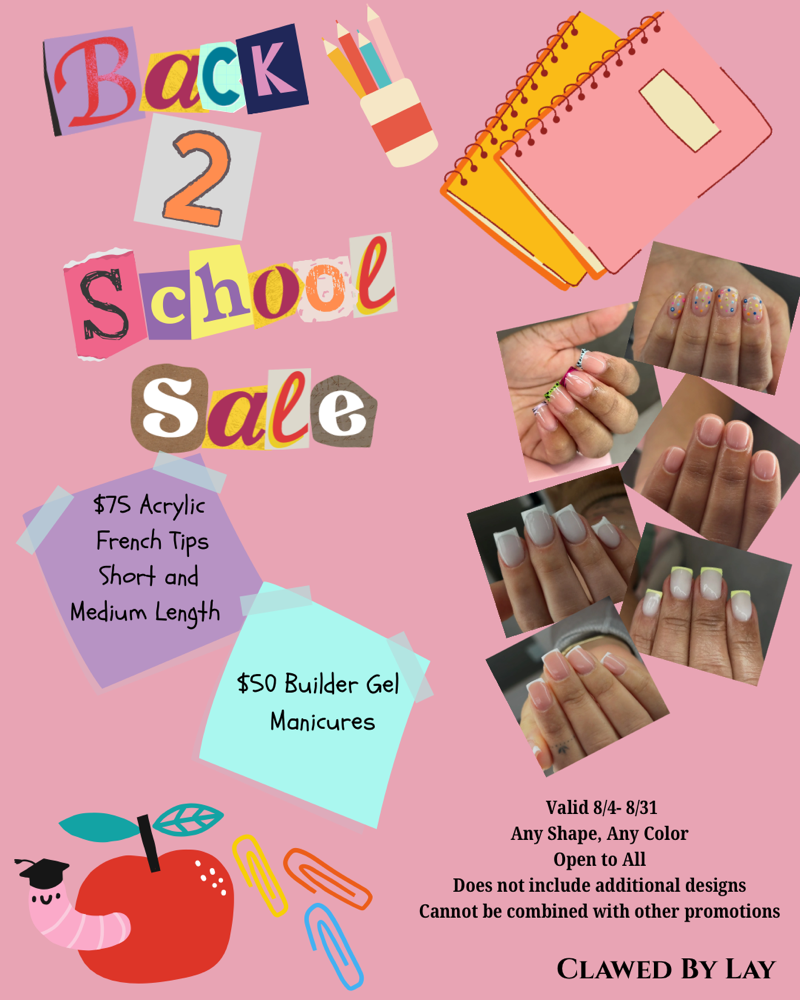 Back 2 School Sale