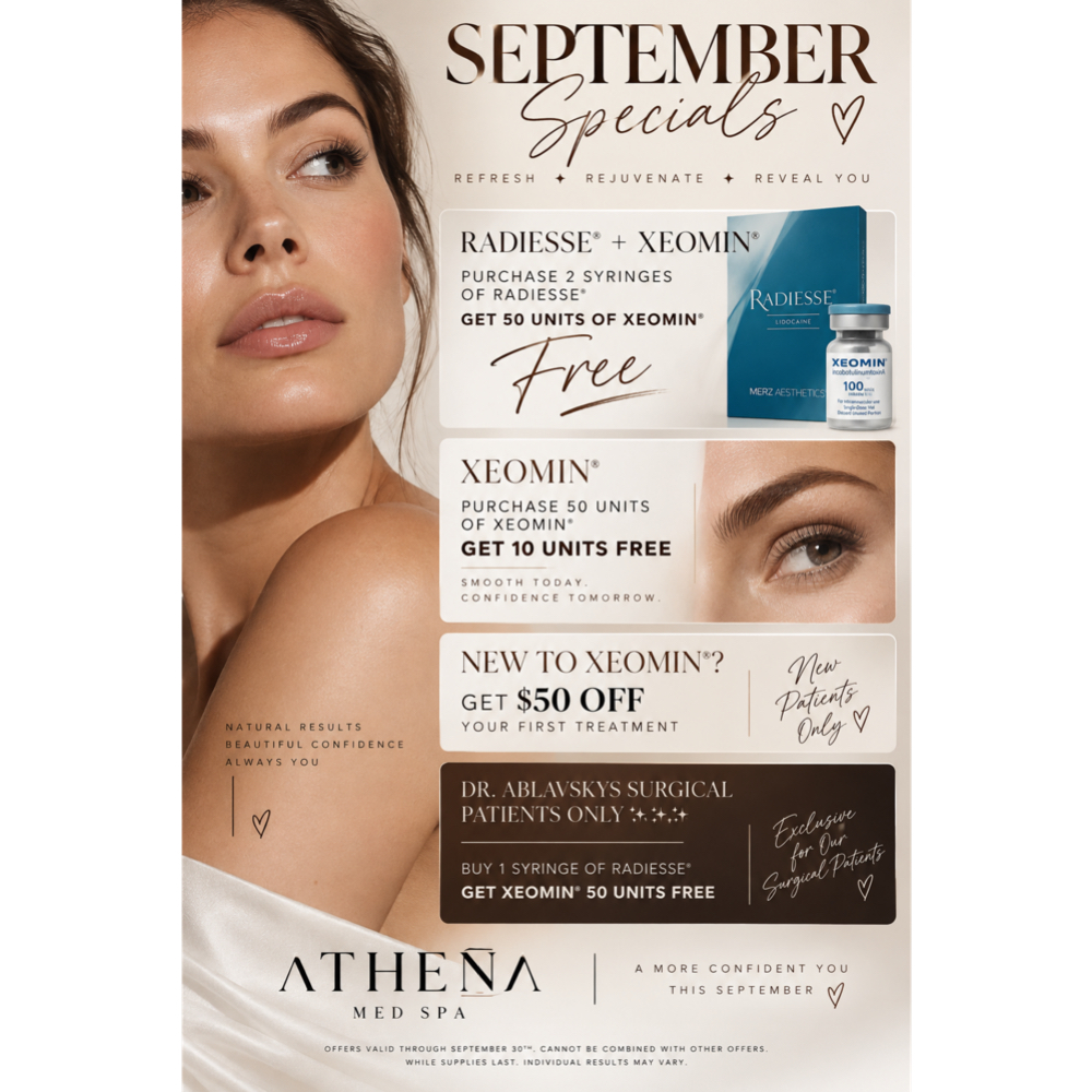 ✨September Specials✨ at Athena Med Spa in San Antonio, TX