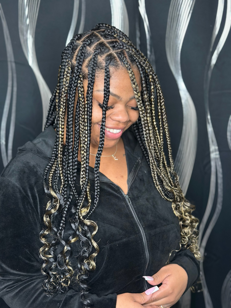 Large Box Braids - Add In Hair
