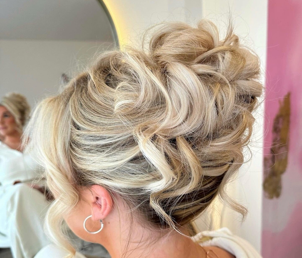 Special Events; Up-do at Glam & Go Beauty, Bubbles, & Bites in vacaville, CA