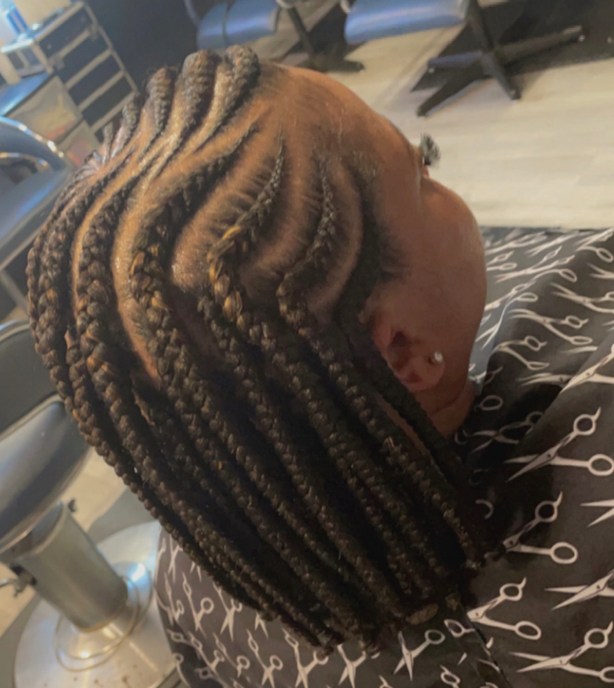 Cornrow Box Braid Bob