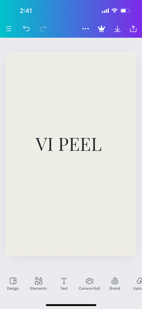 VI Chemical Peel