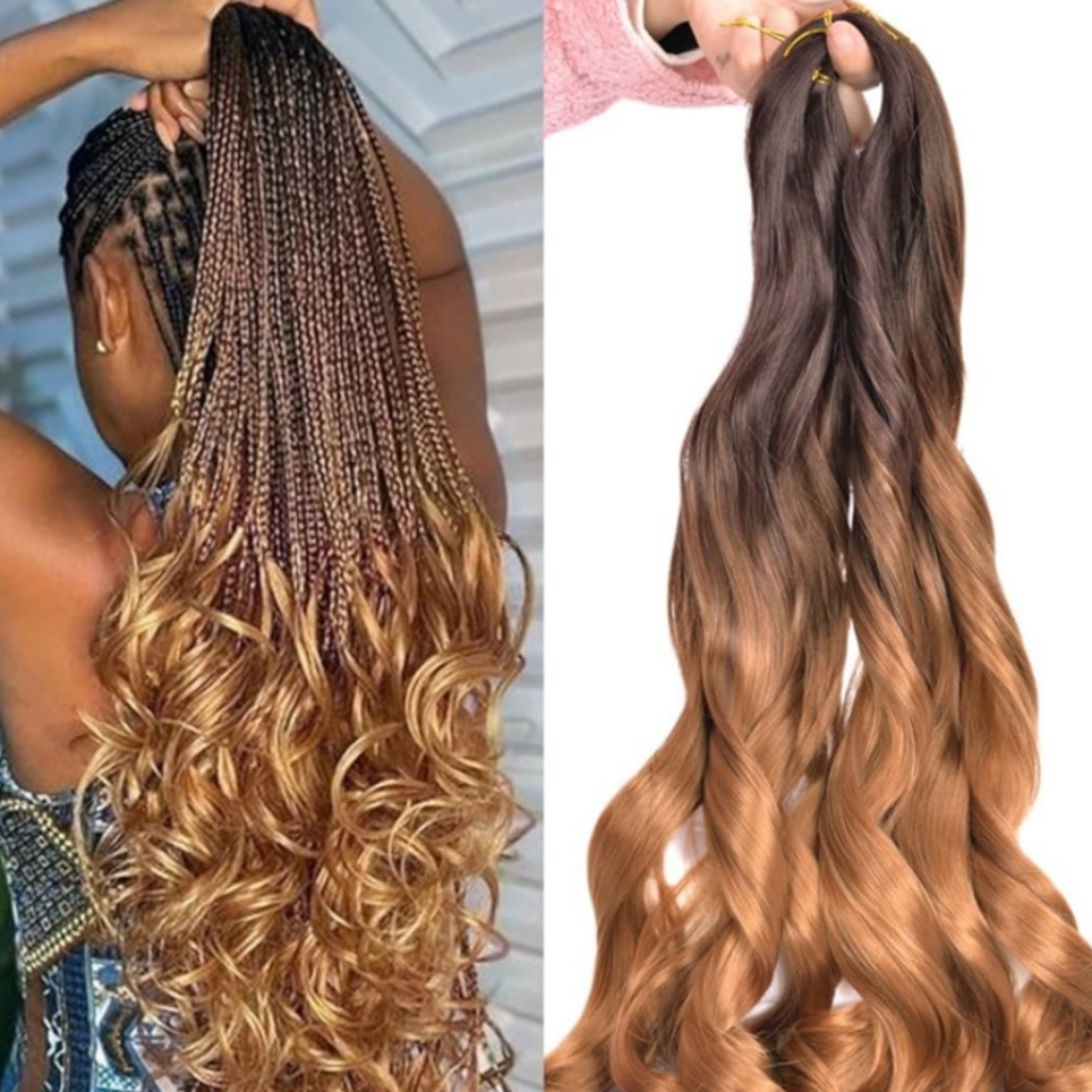 French Curly Braid at Vicky's Hairbraiding in Frederick, MD