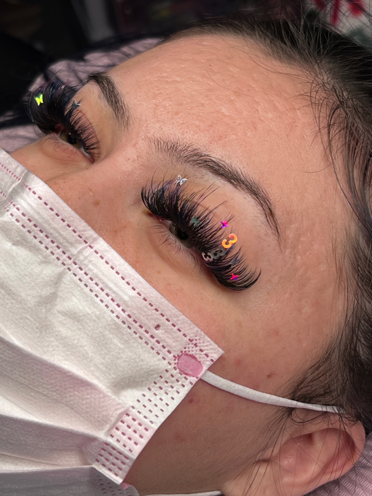 Lash decals at LashedBySmash in Sacramento, CA