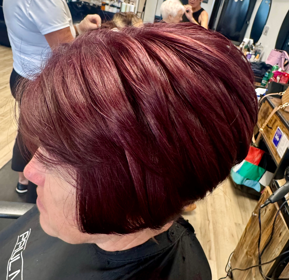 Root Retouch And Haircut