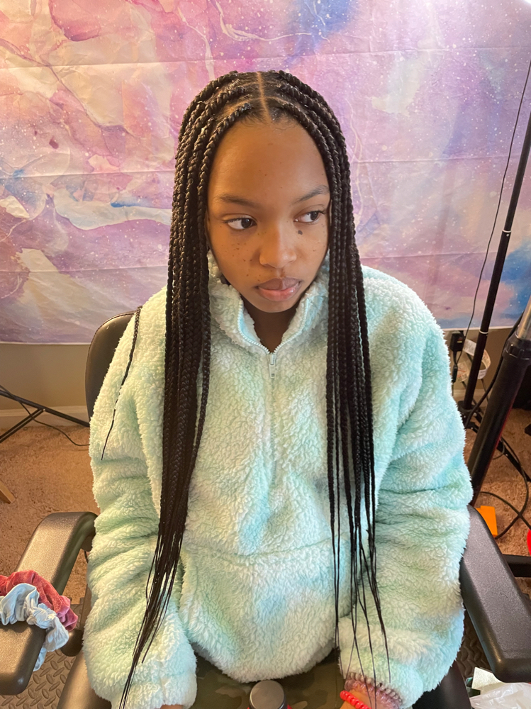Kiddie Box Braids/Knotless 10y-13y