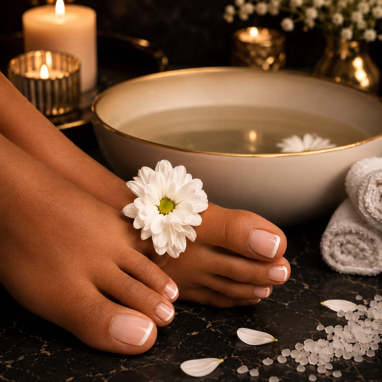 Pedicure - V'OESH Vegan Spa at Le Bijou Nails and Spa Salon in Houston, TX