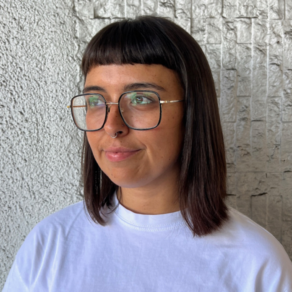 Bang trim at Logan Ford Hair in Los Angeles, CA