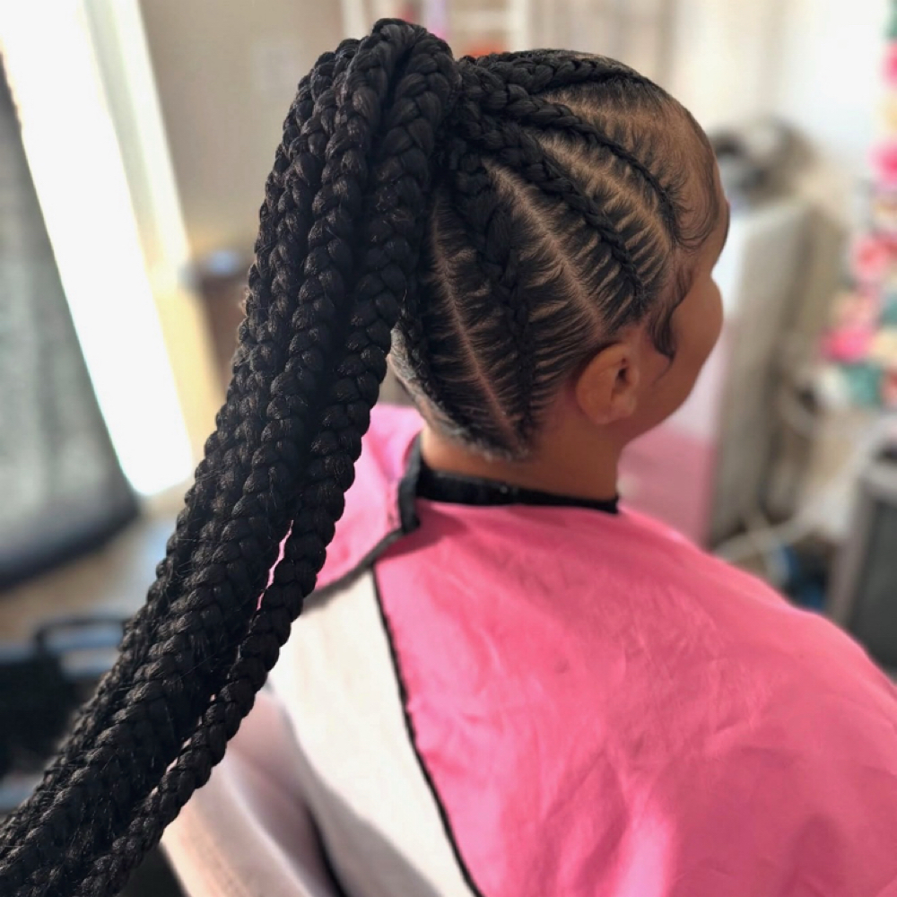 Braided Ponytail/ Bun (md Or lg) at Mejko braid studio in Long Beach, CA