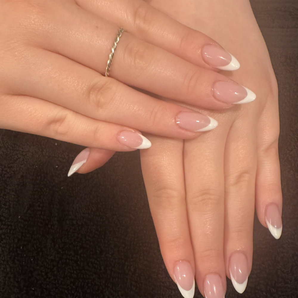 Deep French at Lavishly Lacquered Nail Salon in Kyle, TX