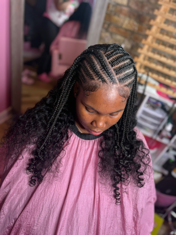 Fulani Braids With Quick Weave at NiyahTheStylist in Chicago, IL