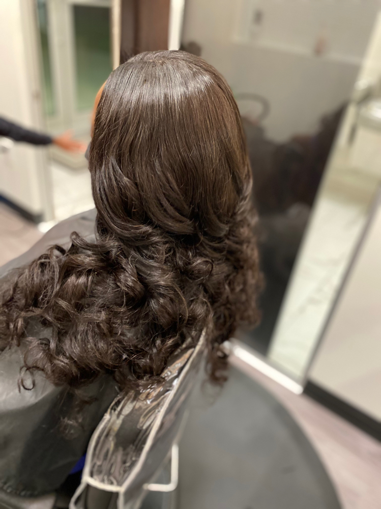 Full Sew-In with Leave Out
