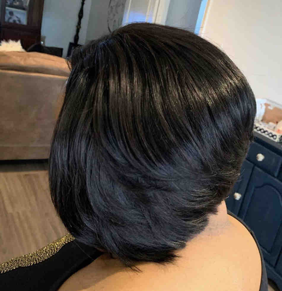 Quick Weave Layered Bob