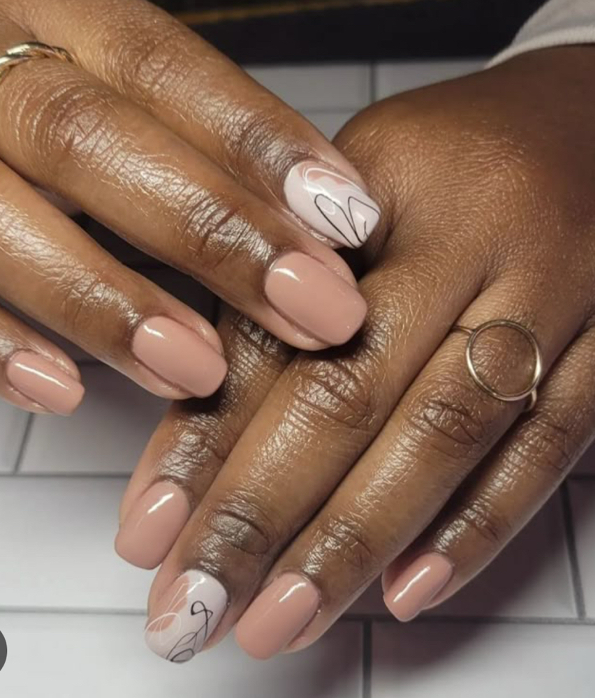 Basic Mani w/ gel polish