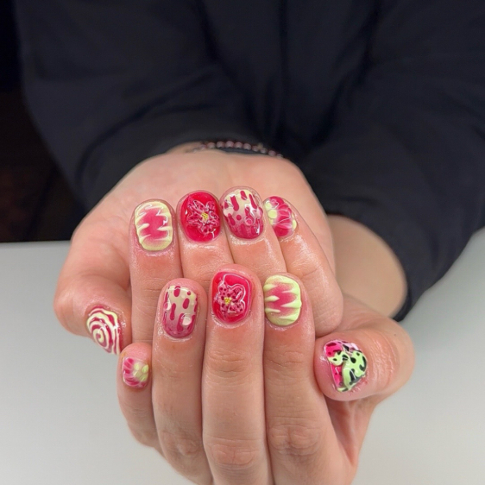 Short builder gel manicures at Enhanced By Kw in North Canton, OH