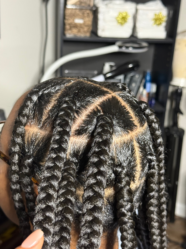 Large Knotless Braids
