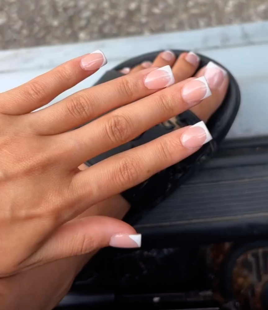 Frenchie Nails + Toes at Nailed By Em in South Charleston, WV