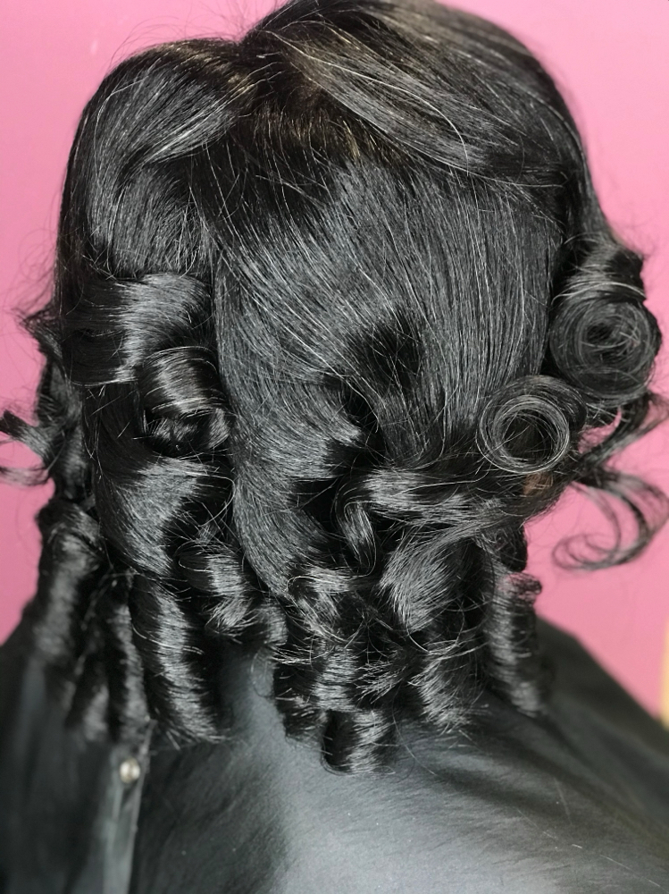 Silk Press - Curls