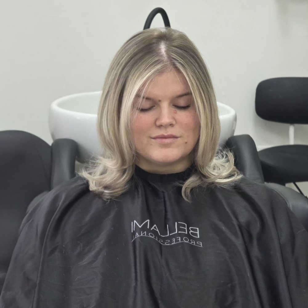 Maintenance Blonding at The Perfect Canvas Hair Salon in Katy, TX