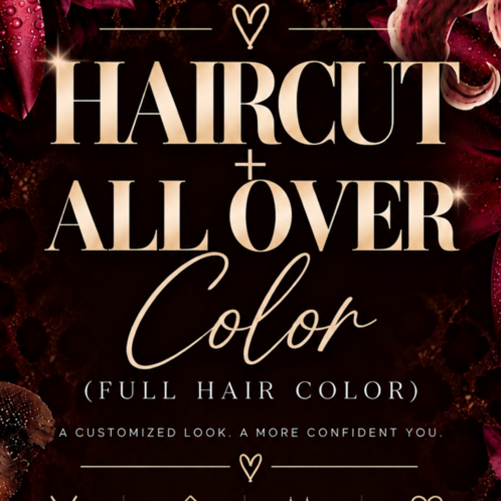 Haircut & All-Over Color at Marlena Beauty in Del Mar, CA