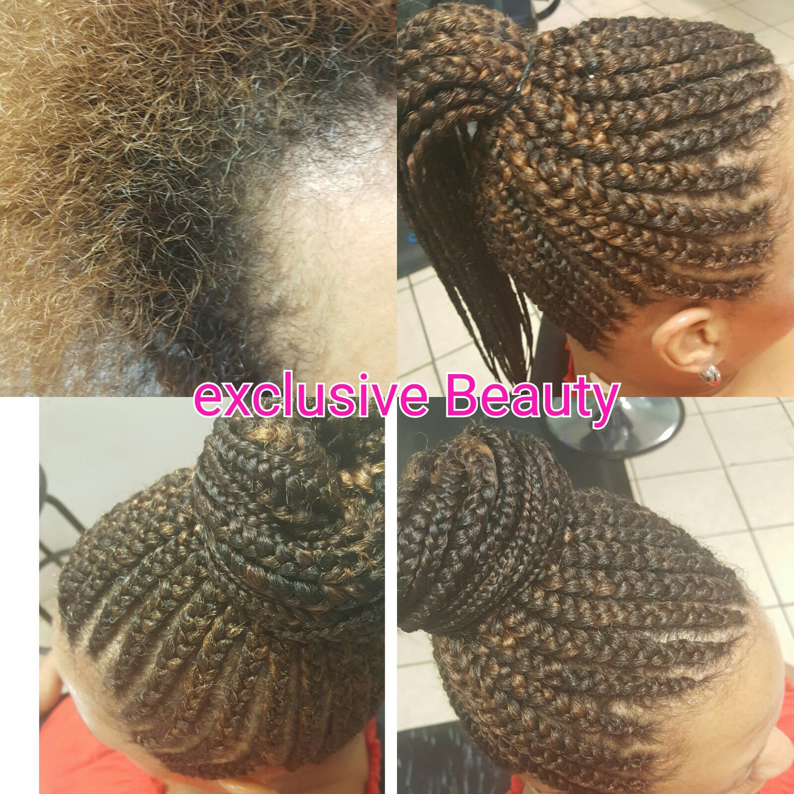 cornrows ponytails