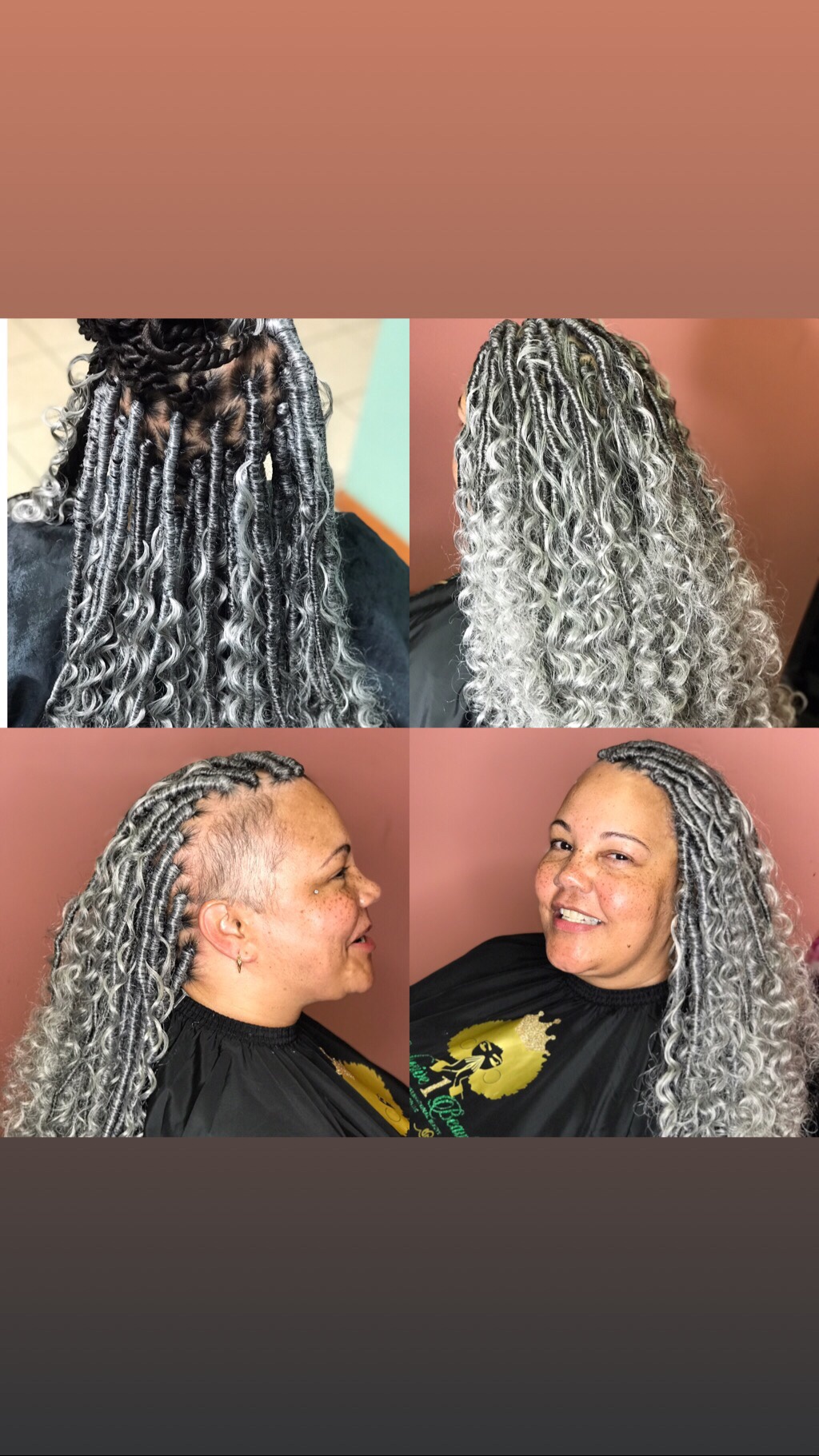 Luxury Locs with loose hair