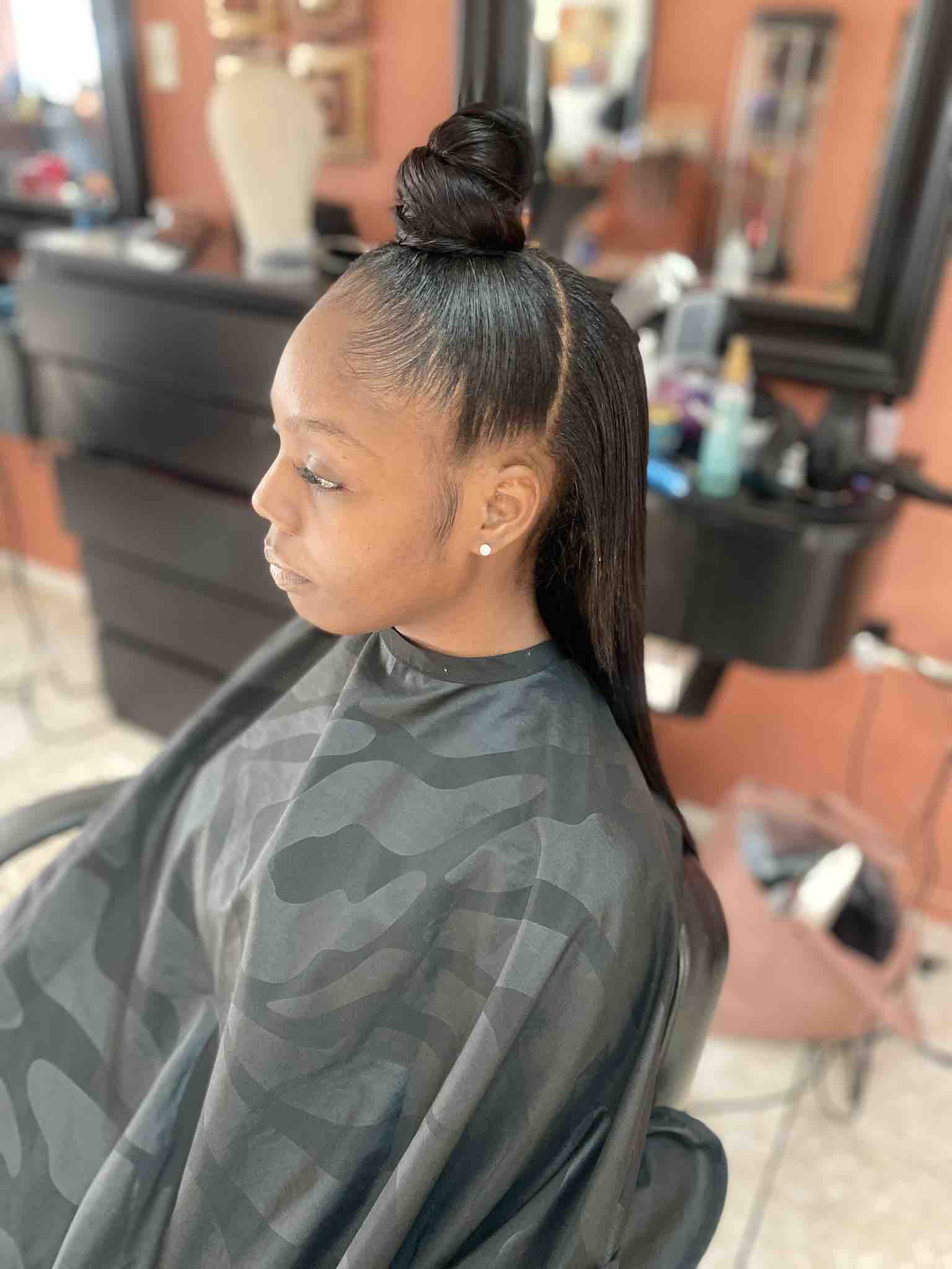 Half Up Half Down Sew In