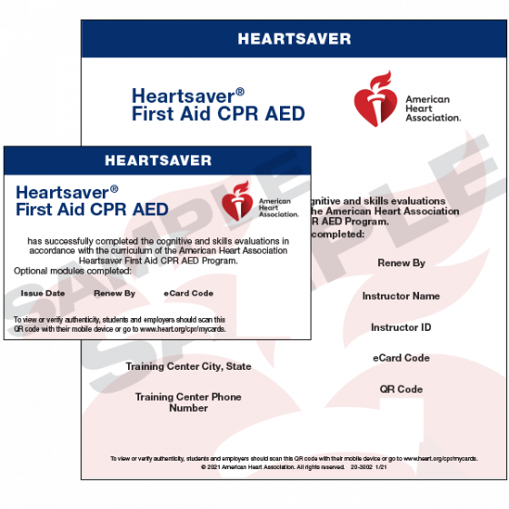 CPR / AED Card at BLS QUEENS in Salisbury, NC