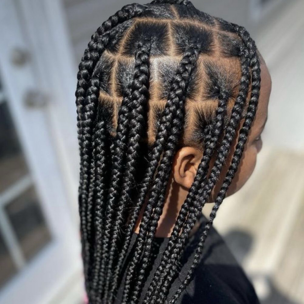 Kids box braids at Bare Down There in Fort Collins, CO